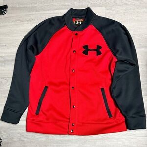 Under Armour Men's Red and Black Storm Sweatshirt